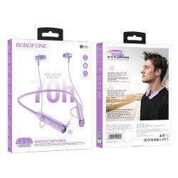 BE66 Wireless Sports Earphones (purple)