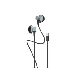 Celebrat D14 Stereo Earphone w/ Type-C Plug (green)