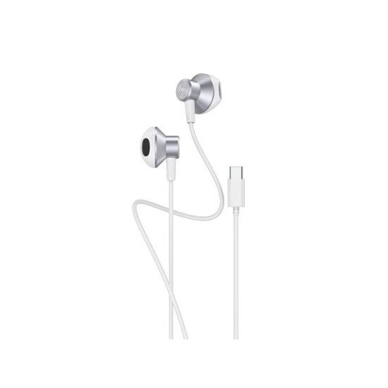 Celebrat D14 Stereo Earphone w/ Type-C Plug (white) Celebrat D14 Stereo Earphone w/ Type-C Plug (white)