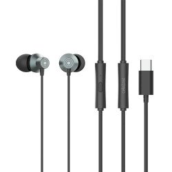 Celebrat D15 Stereo Earphone w/ Type-C Plug (green)