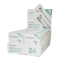 3.5mm Earphone W/ Remote Control Display Box of 24pcs