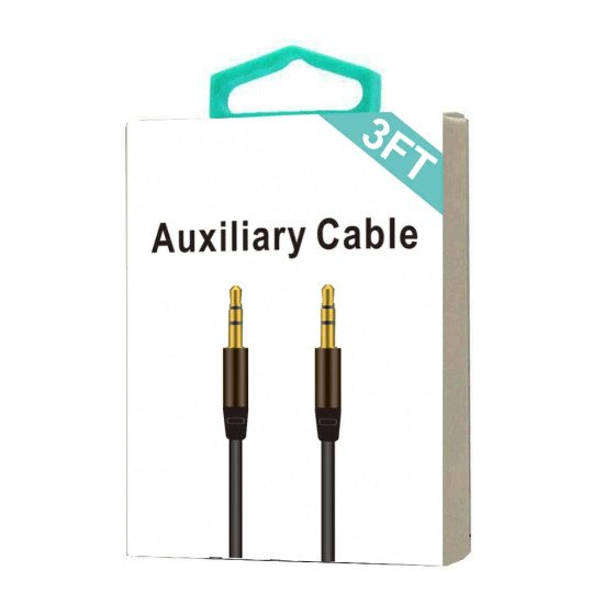 3.5mm Auxiliary Audio Cable (black) 3.5mm Auxiliary Audio Cable (black)