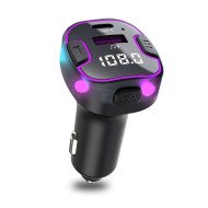 C49 LED Rainbow Car Charger FM Transmitter