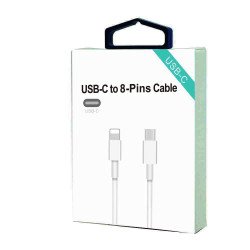 8 Pins To Type C Cable 3FT (white)