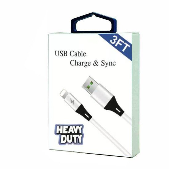 Heavy Duty USB Cable for iPhone 3FT (white) Heavy Duty USB Cable for iPhone 3FT (white)