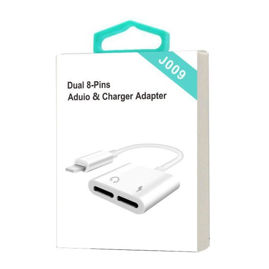 Dual 8 Pins Audio & Charge Adapter Dual 8 Pins Audio & Charge Adapter