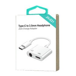 3.5mm Aux + Type-C Charging Split Adapter