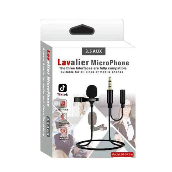 3.5mm Jack Microphone w/ 3.5mm Aux Port 3.5mm Jack Microphone w/ 3.5mm Aux Port