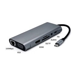 Type-C to HDTV 11 in 1 Hub