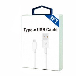 Type C USB Cable 3FT (white)