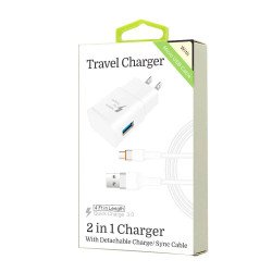 2 in 1 Charger for Samsung Micro USB v8 v9 (QC)