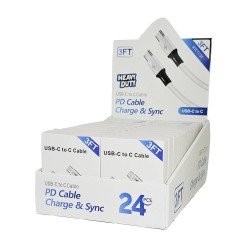 H.D C to C Cable (3ft) Display Box of 24pcs