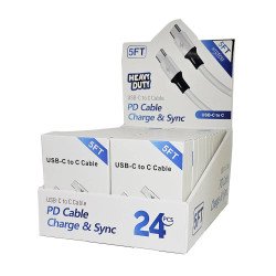 H.D C to C Cable (5ft) Display Box of 24pcs