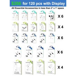 All Essential accessories Display Box 120 Pcs
