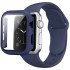 Silicone Band & Snap-on Case For iWatch 10th 42mm (blue)