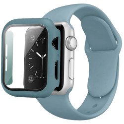 Silicone Band & Snap-on Case For iWatch 10th 42mm (grey)