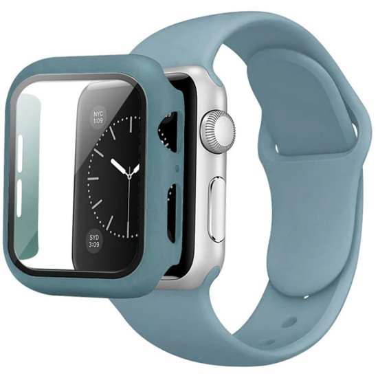 Silicone Band & Snap-on Case For iWatch 1/2/3 38MM (grey) Silicone Band & Snap-on Case For iWatch 1/2/3 38MM (grey)