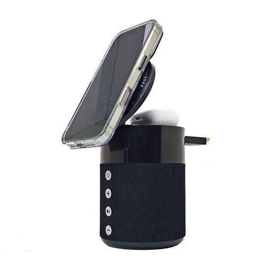 4 in 1 Foldable Magnetic Wireless Charger Speaker (black) 4 in 1 Foldable Magnetic Wireless Charger Speaker (black)