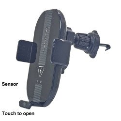 A9 Auto Open Wireless Air Vent Car Mount Charger (black)