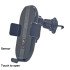 A9 Auto Open Wireless Air Vent Car Mount Charger (black)