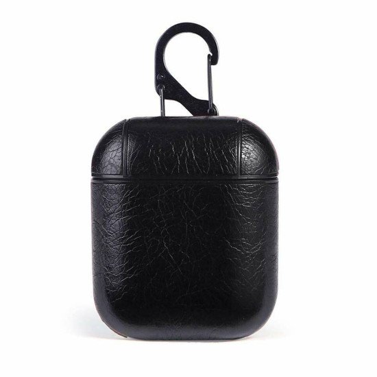 PU Leather Case For Airpod 1/2 (black) PU Leather Case For Airpod 1/2 (black)