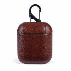 PU Leather Case For Airpod 1/2 (brown)