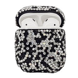 Glitter Stone Case For for Airpod 1 / 2 (black)