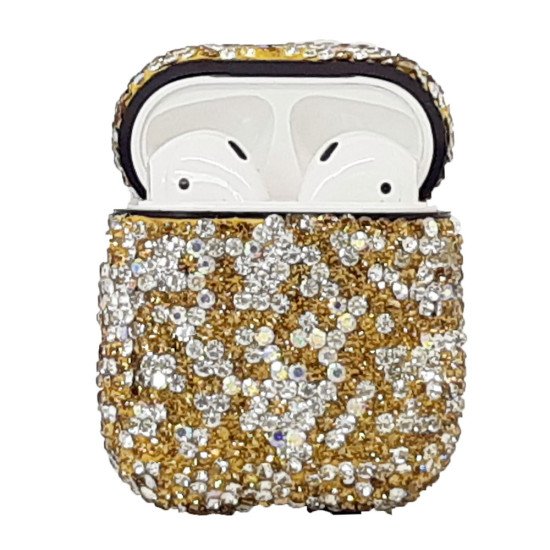 Glitter Stone Case For for Airpod 1 / 2 (gold) Glitter Stone Case For for Airpod 1 / 2 (gold)