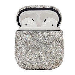 Glitter Stone Case For for Airpod 1 / 2 (silver)