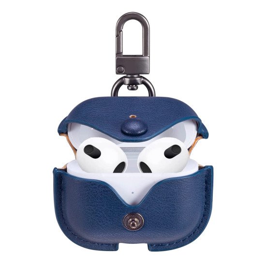 PU Leather Case For Airpod 3 (blue) PU Leather Case For Airpod 3 (blue)