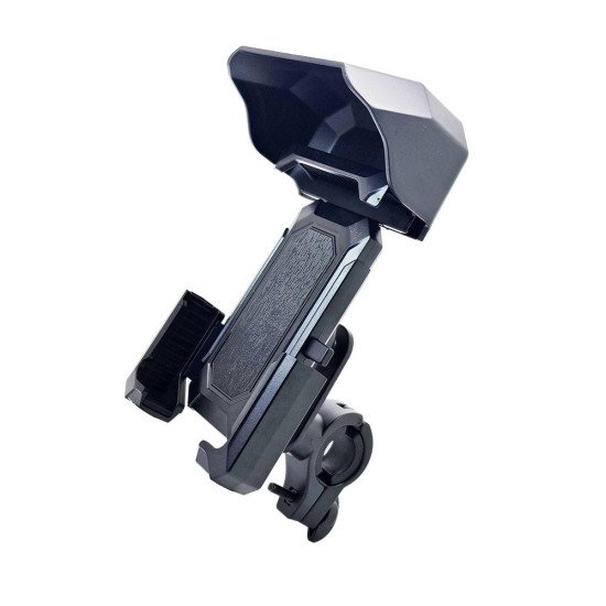 Universal Phone Holder For Bikes w/ Shade (black) Universal Phone Holder For Bikes w/ Shade (black)