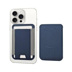 Magsafe Leather Card Pouch (blue)