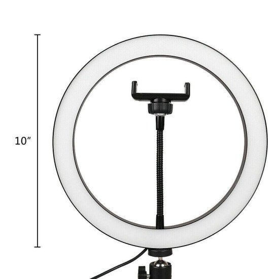 MJ26 10" RGB Selfie Ring Light w/ Tri-pod & Phone holder MJ26 10" RGB Selfie Ring Light w/ Tri-pod & Phone holder