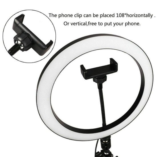 MJ26 10" RGB Selfie Ring Light w/ Tri-pod & Phone holder MJ26 10" RGB Selfie Ring Light w/ Tri-pod & Phone holder