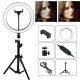MJ26 10" RGB Selfie Ring Light w/ Tri-pod & Phone holder MJ26 10" RGB Selfie Ring Light w/ Tri-pod & Phone holder