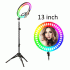 MJ36 13" RGB Selfie Ring Light w/ Tri-pod & Phone holder
