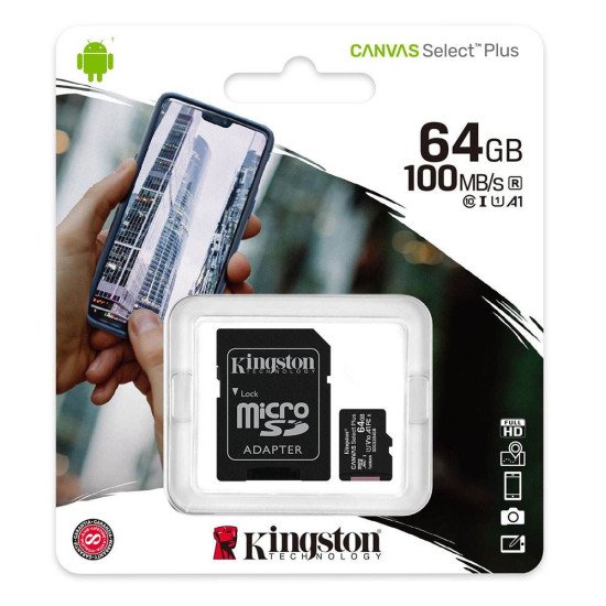Kingston Canvas Select Plus MicroSD 64Gb Kingston Canvas Select Plus MicroSD 64Gb
