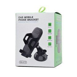 Short Tube One buttom release Phone holder (black)