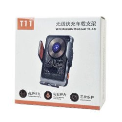 T11 Auto Open Wireless Car Mount Charger (black)
