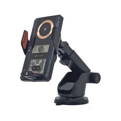 T9 Auto Open Wireless Dashboard Car Mount Charger (black)
