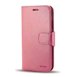 Leather Wallet Case For iPhone 12 Pro Max (pink)