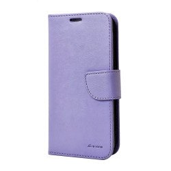 Leather Wallet Case For iPhone 16 Pro Max (purple)