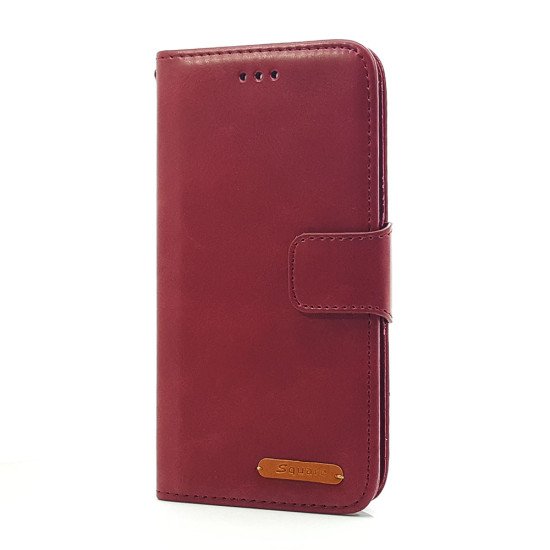 Leather Wallet Case For iPhone X (burgundy) Leather Wallet Case For iPhone X (burgundy)
