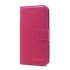 Leather Wallet Case For iPhone X (hotpink)