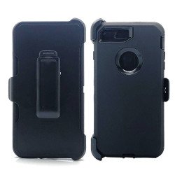Defender Case w/ Clip For iPhone 8, 7 (black)