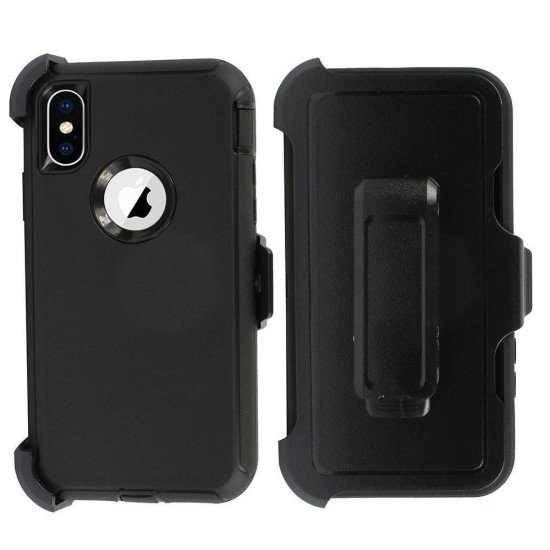 Defender Case w/ Clip For iPhone XR (black) Defender Case w/ Clip For iPhone XR (black)