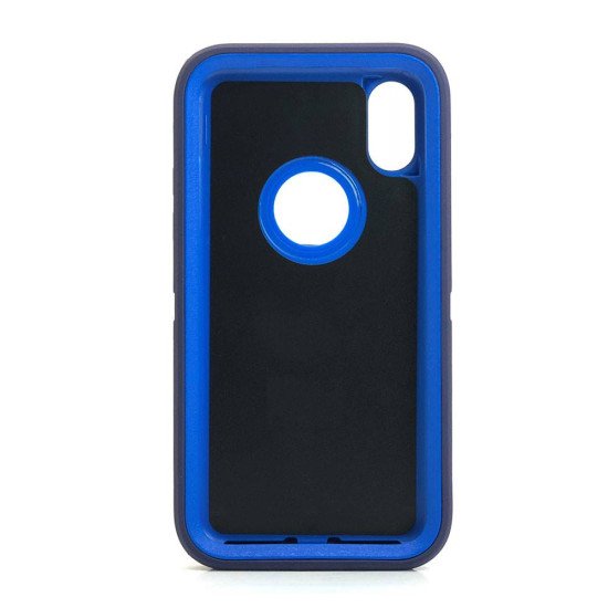 Defender Case w/ Clip For iPhone XR (blue) Defender Case w/ Clip For iPhone XR (blue)