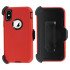 Defender Case w/ Clip For iPhone XR (red)