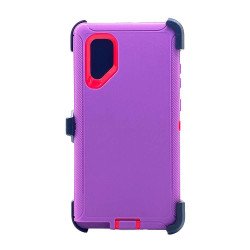 Defender Case w/ Clip For Samsung  Note 10 (purple+pink)