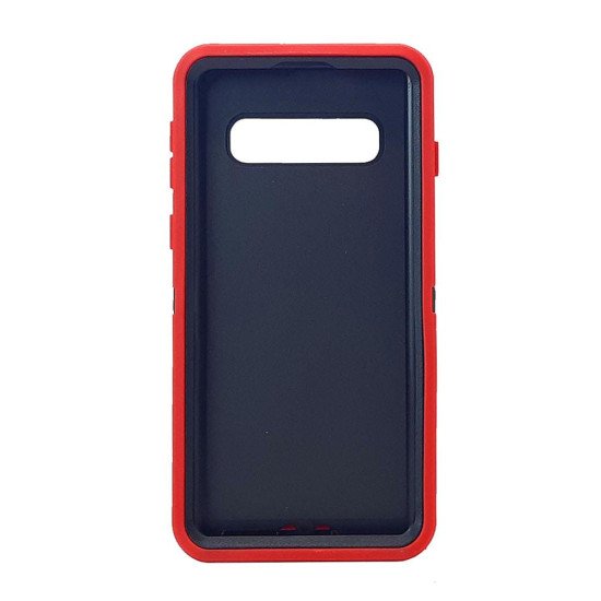 Defender Case w/ Clip For Samsung S10 Plus (red) Defender Case w/ Clip For Samsung S10 Plus (red)